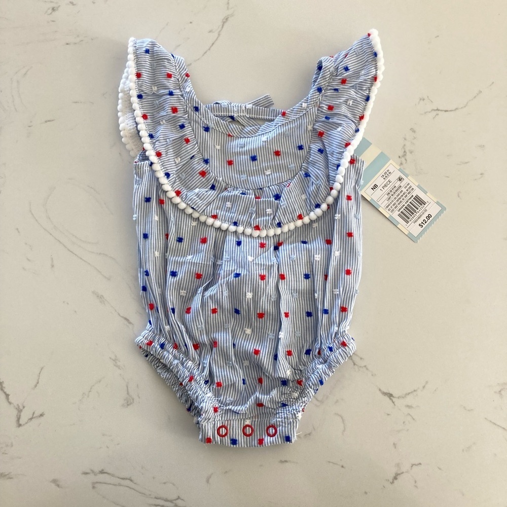 NWT Baby Cat & Jack Polka Dot Onesie
